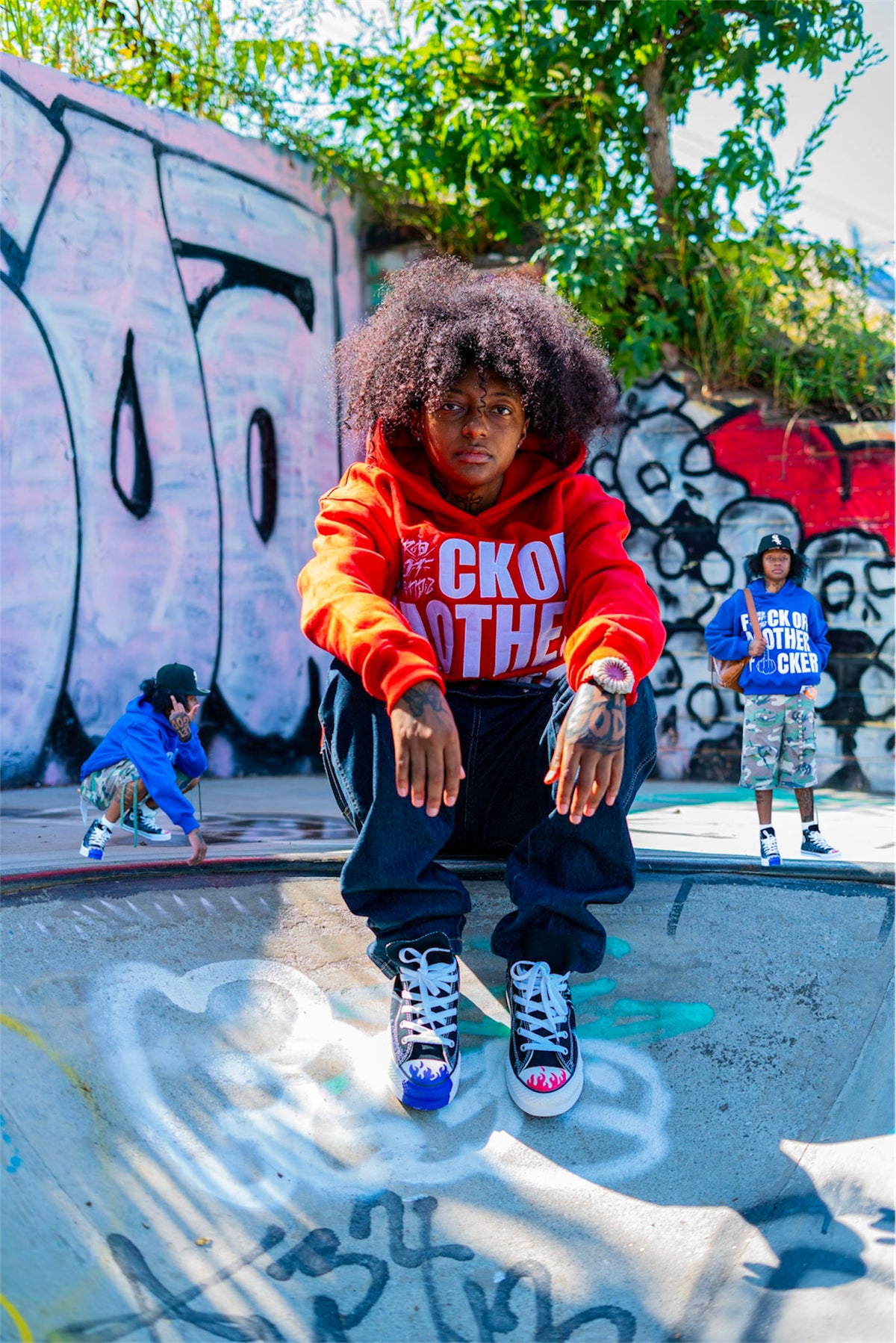 Red Fuck Off Hoodie