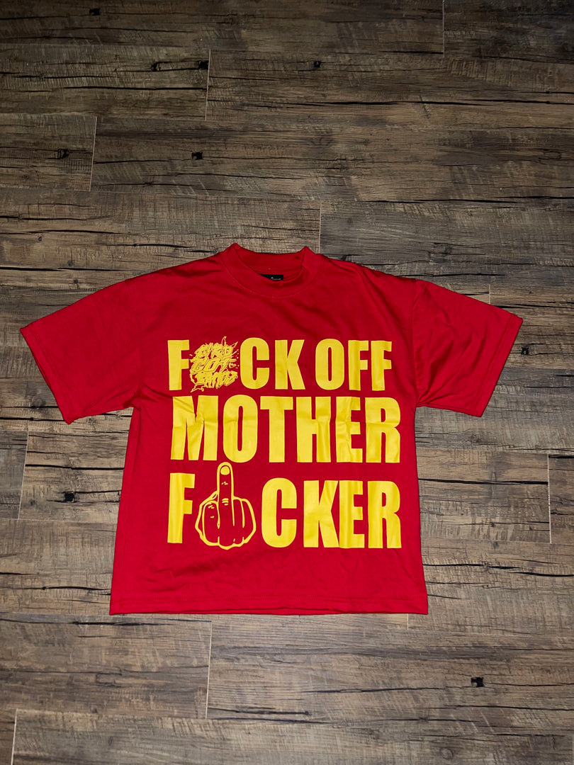 FUCK OFF RED TEE